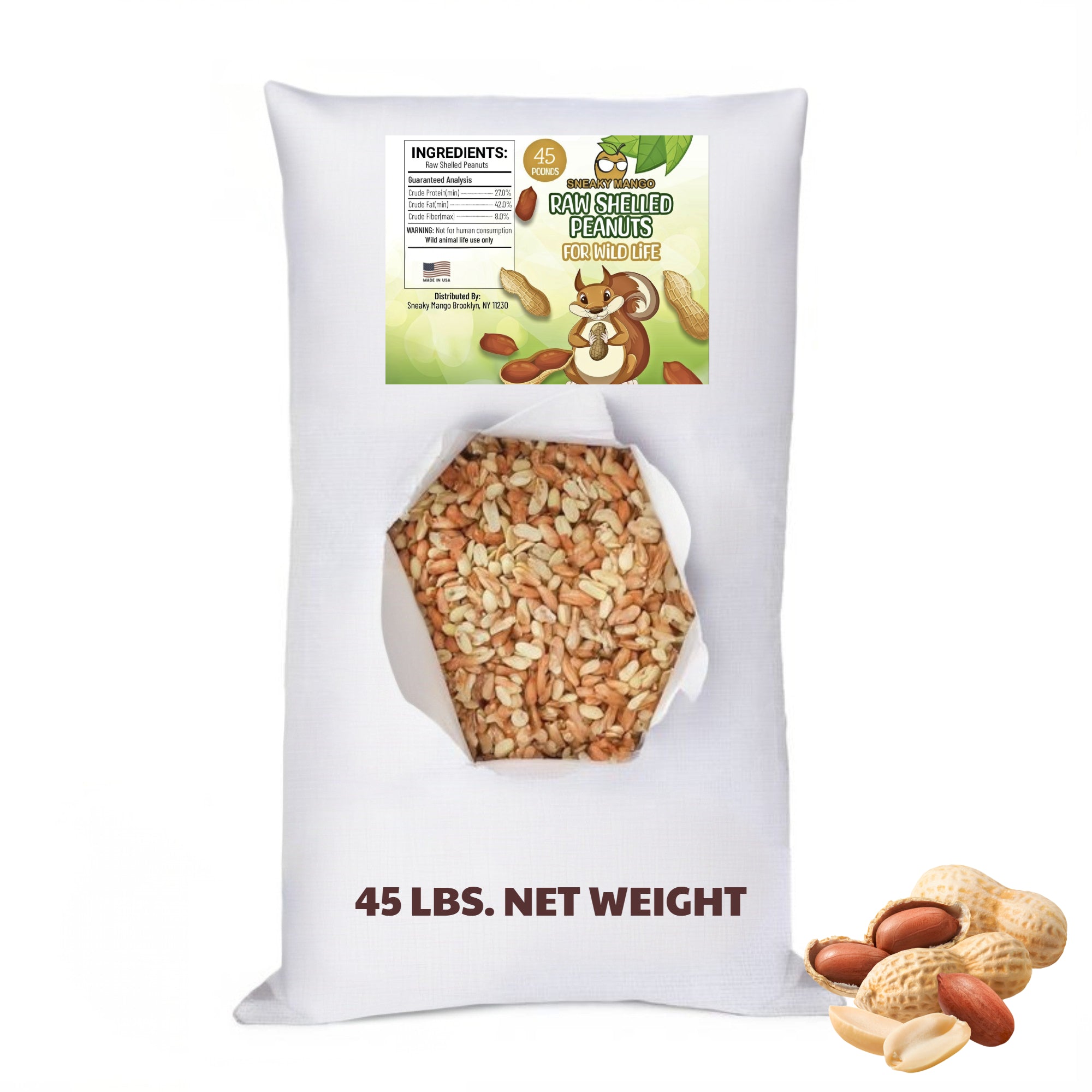Raw Shelled Peanuts – Sneaky Mango