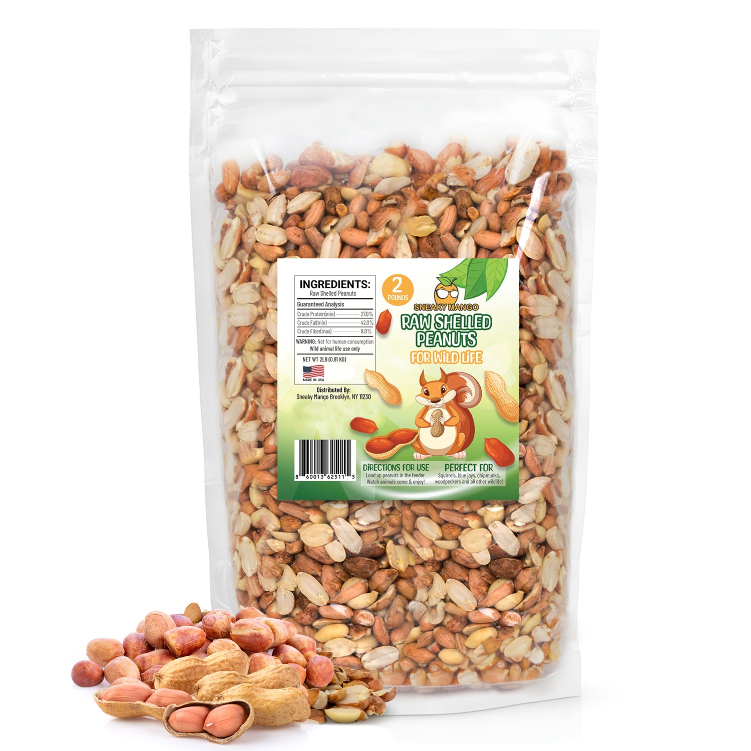 Raw Shelled Peanuts – Sneaky Mango