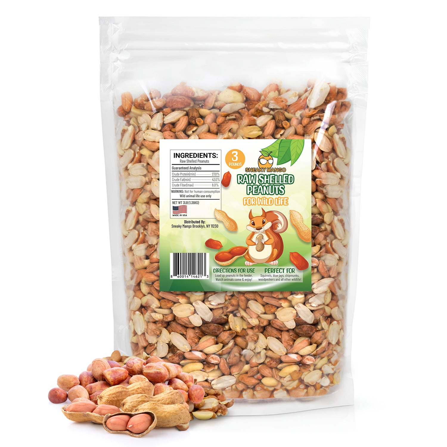 Raw Shelled Peanuts – Sneaky Mango
