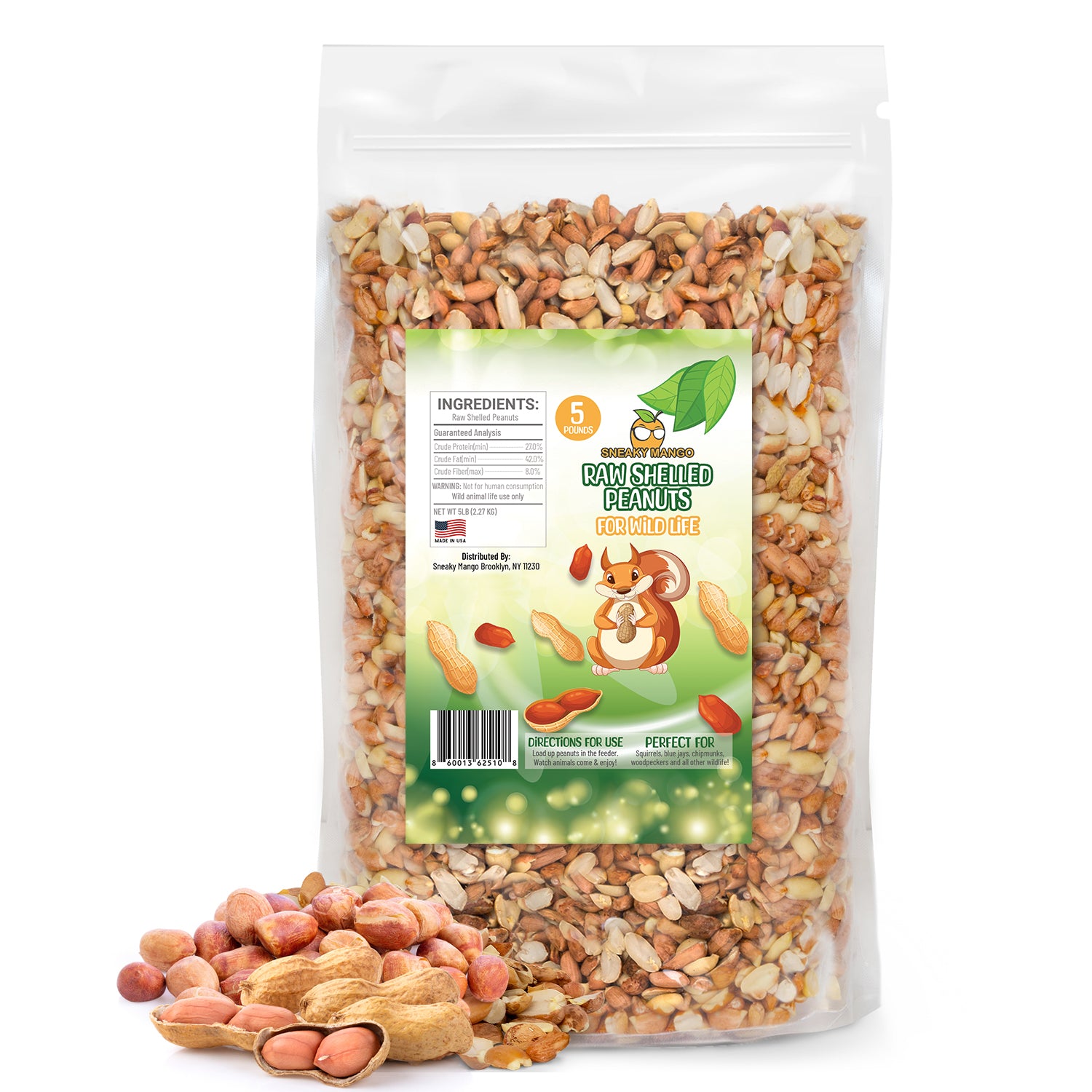 Raw Shelled Peanuts – Sneaky Mango